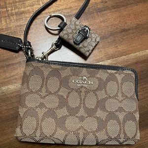 Coach Wristlet and Photo Keychain